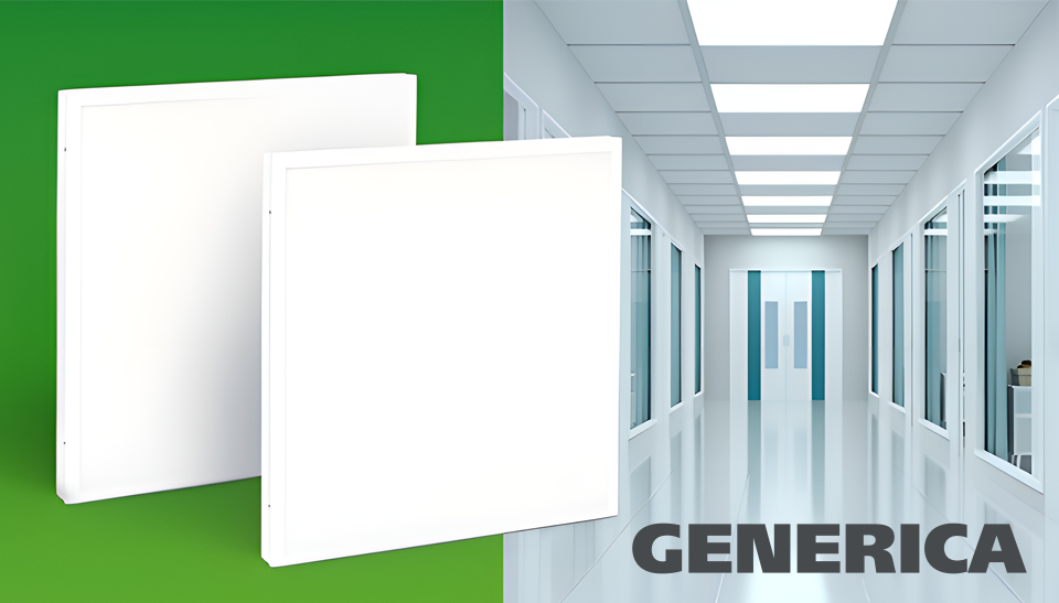Новые светодиодные панели ДВО Generica для освещения административных, коммерческих и общественных помещений