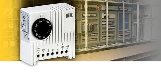 Электронный термостат для электротехнических шкафов УККт NO/NC от IEK